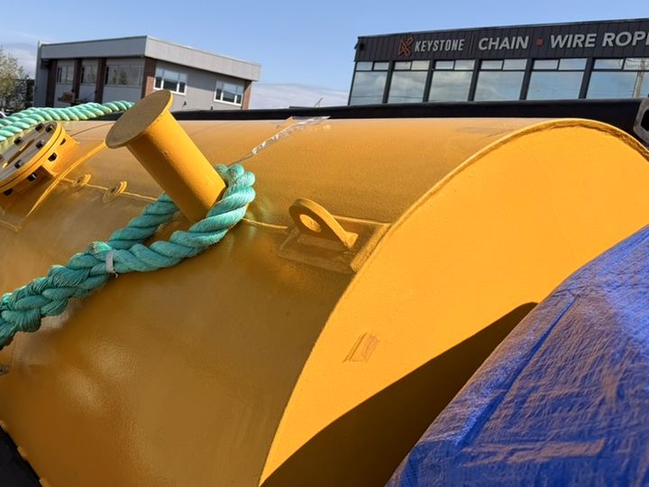 Steel mooring buoy at our depot
